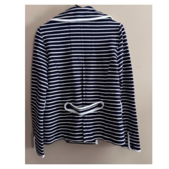 Anthropologie Striped Peacoat - Sz S - Worn once! - Picture 4 of 4